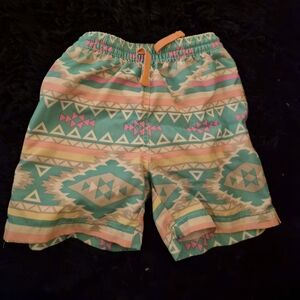 Chubbies Kids Aztec Pattern Swim Trunks